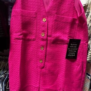 Tuckernuck Pink Jumpsuit with Gold Buttons